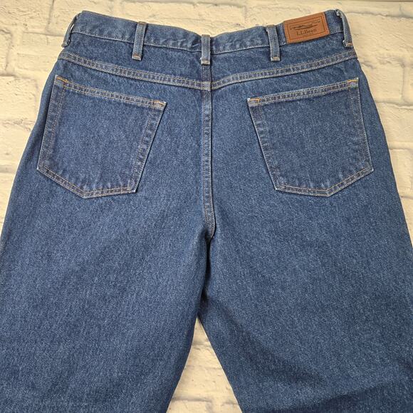 L.L. Bean Natural Fit Straight Jeans Men's 34x29 - Picture 4 of 13